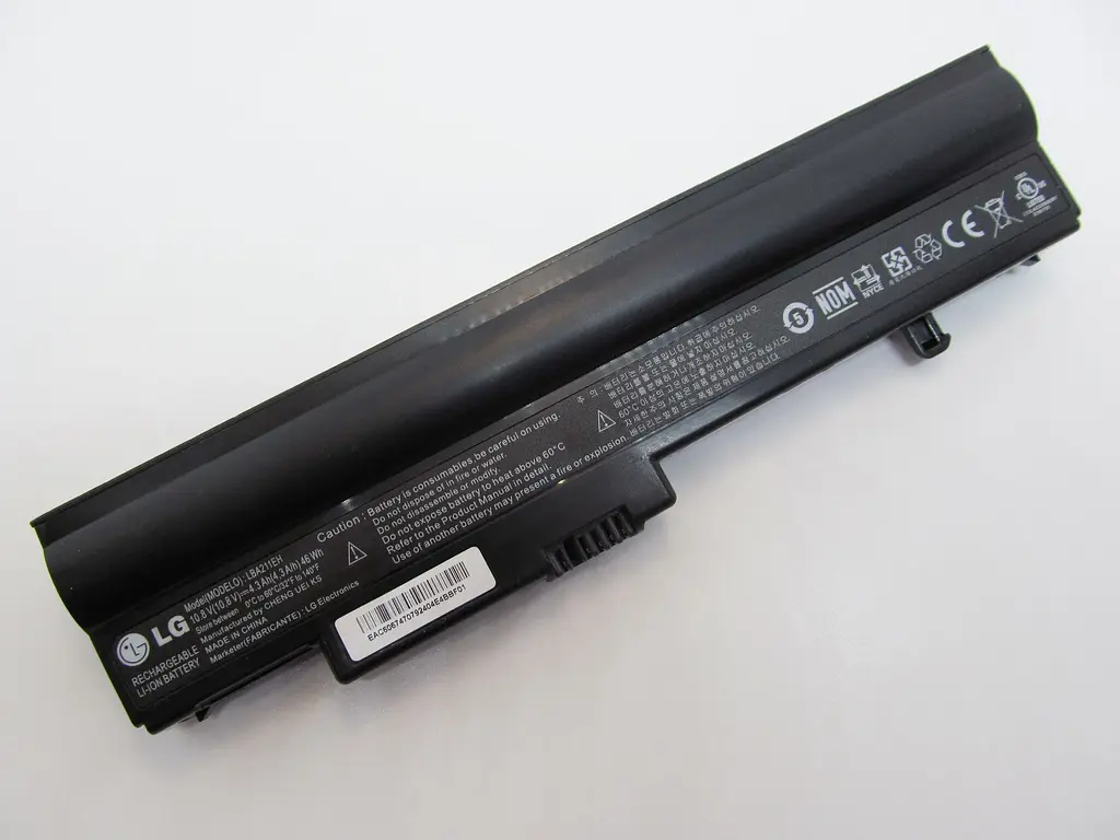 Акумулятор для ноутбука LG LBA211EH, 4300 mAh (46Wh), 6cell, 10.8V, Li-ion, чорний - фото 2