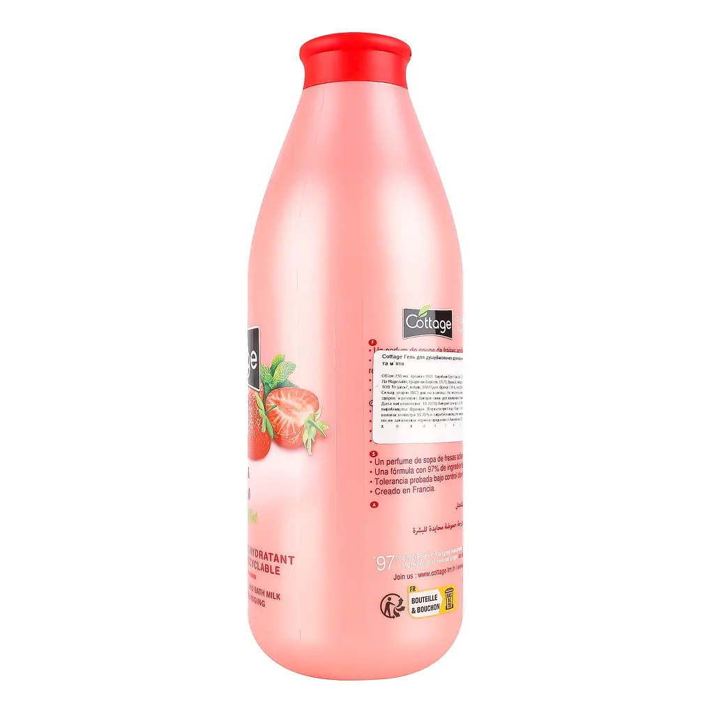 Гель для душу Cottage Strawberry&Mint 750 мл - фото 5