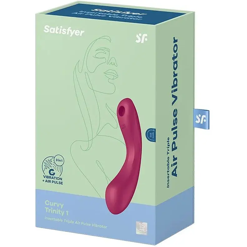 Вакуумний стимулятор Satisfyer Curvy Trinity 1 Red - фото 5