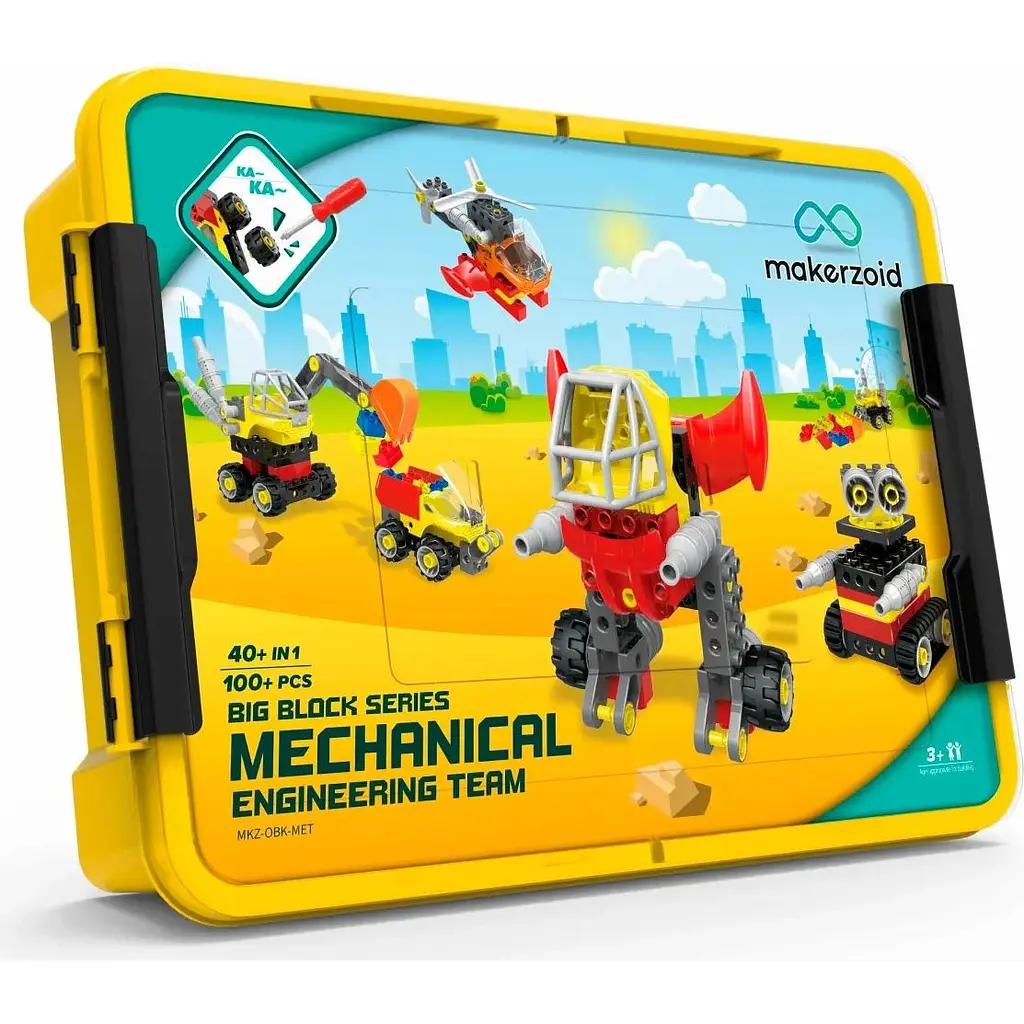 Конструктор Makerzoid Big Building Blocks-Mechanical Engineering Team (MKZ-OBK-MET) [86644] - фото 2