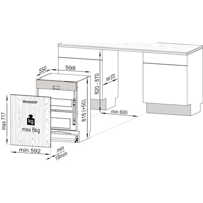 Посудомоечная машина Beko DIN 34322 - фото 4