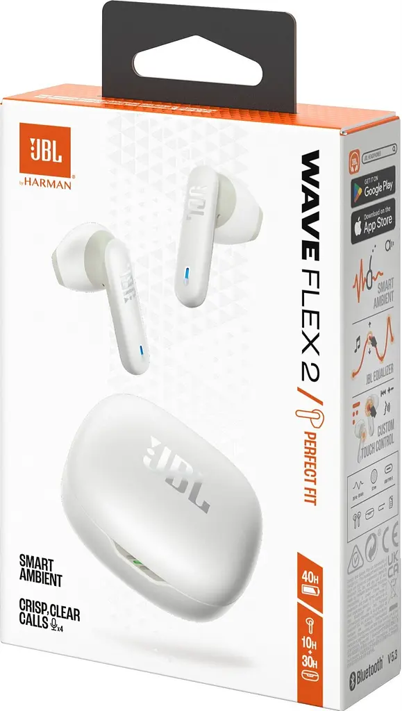 Bluetooth-гарнітура JBL Wave Flex 2 White (JBLWFLEX2WHT) - фото 4