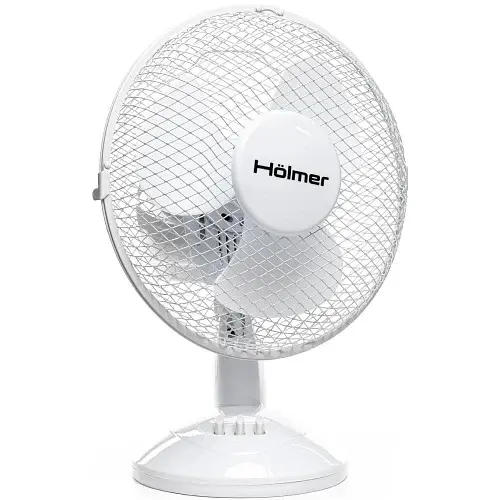 Вентилятор настільний Holmer HFS-1209-1W, White, 35 Вт, 2 швидкості, автоповорот, 3 лопаті по 23 см - фото 2
