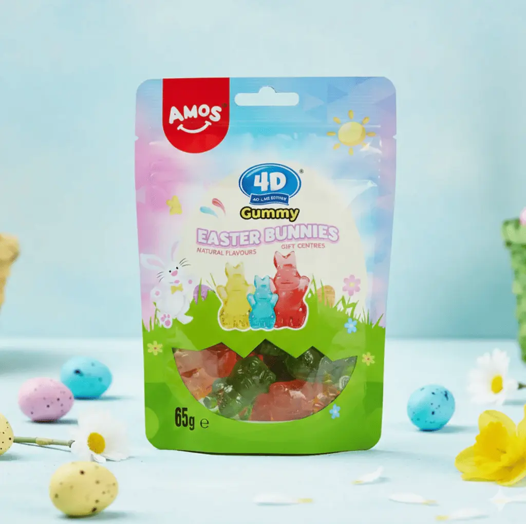 Желейні цукерки Amos 4D Gummy Easter Bunnies 65г - фото 2
