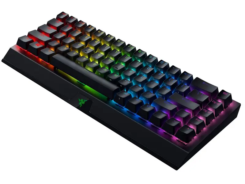 Клавіатура Razer BlackWidow V3 Mini HyperSpeed Green Phantom Ed. WL/BT/USB US RGB, Black (RZ03-03892000-R3M1) - фото 4