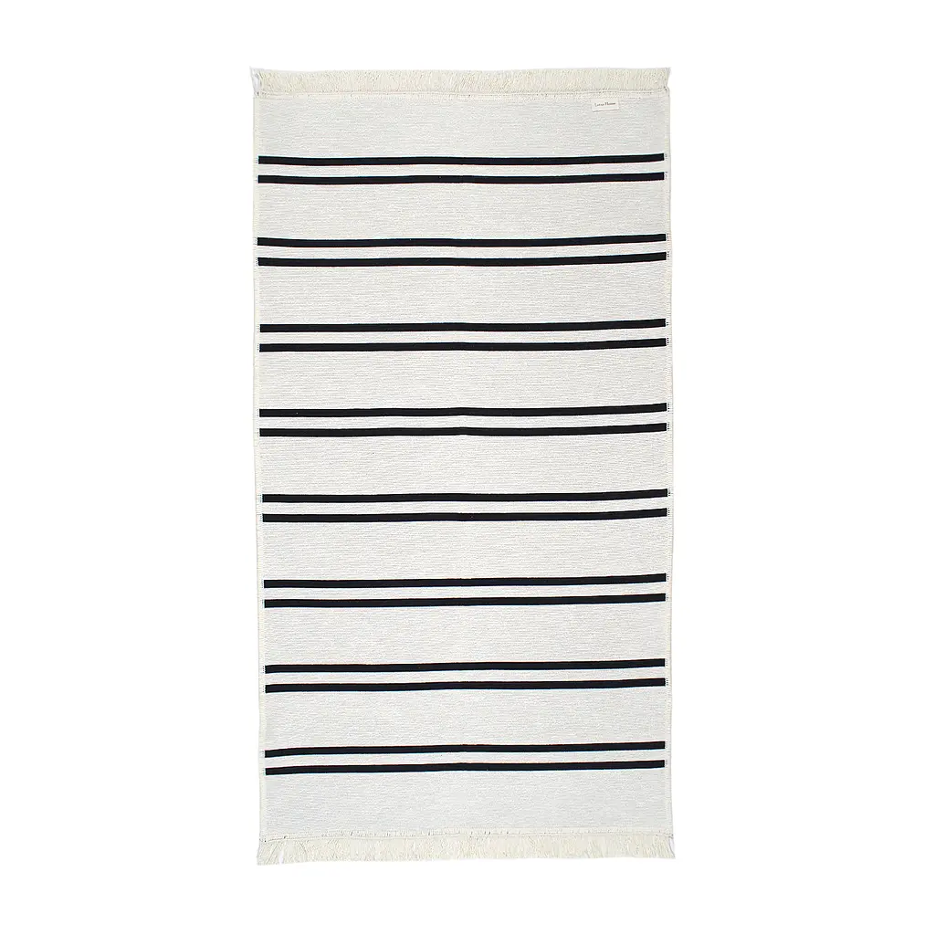 Ковер Lotus Home - Infinity Stripe тёмно-синий двусторонний 80x150 - фото 3