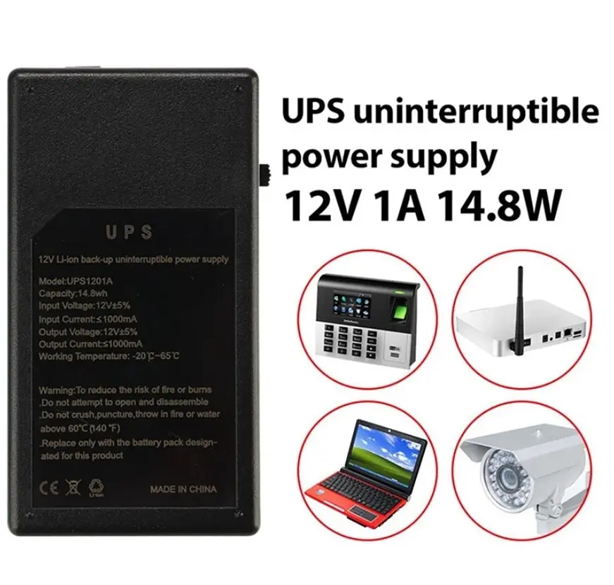 UPS ДБЖ безперебійне живлення для роутера/терміналу ONU Voltronic UPS120 12V 1A - фото 2