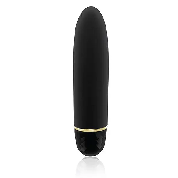 Віброкуля RIANNE S - Classique Vibe мінівібратор на 7 режимів, чохол-косметичка Stud Black - фото 2