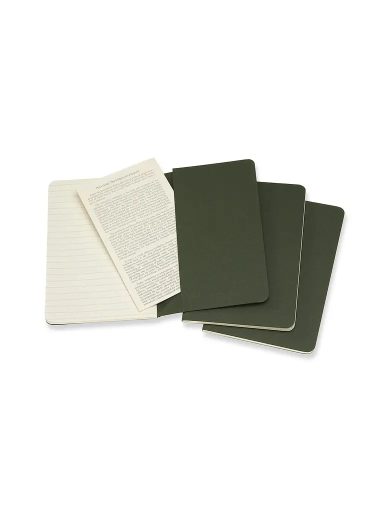 Записник Moleskine Cahier кишеньковий, Лінійка Зелений (CH011K15) - фото 4