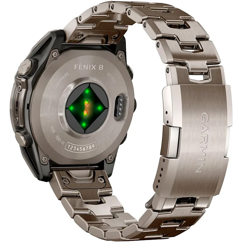Смарт-часы Garmin Fenix 8 AMOLED Sapphire 47mm Titanium with Vented Titanium Bracelet [010-02904-40] [115090] - фото 6