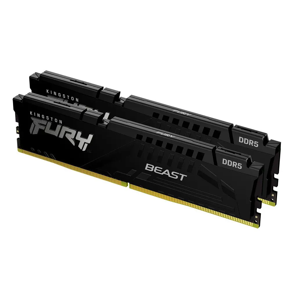 Модуль пам'яті для комп'ютера DDR5 64GB (2x32GB) 5600 MHz Beast Black Kingston Fury (ex.HyperX) (KF556C36BBEK2-64) - фото 2
