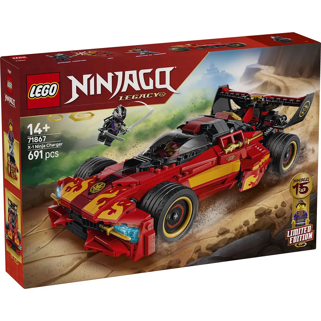 Конструктор LEGO Ninjago Переслідувач ніндзя X-1 - 15-та річниця (71867) - фото 8