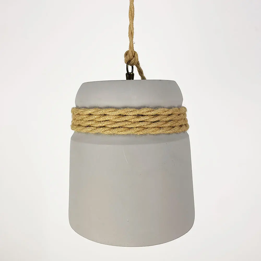 Підвіс із бетонним плафоном та латунною основою | Арт. MJ 186/1 GR+BR | Line F - фото 2