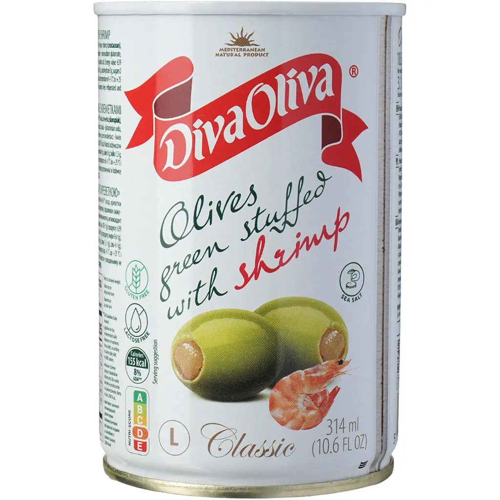 Оливки з креветкою Diva Oliva 300 г - фото 4