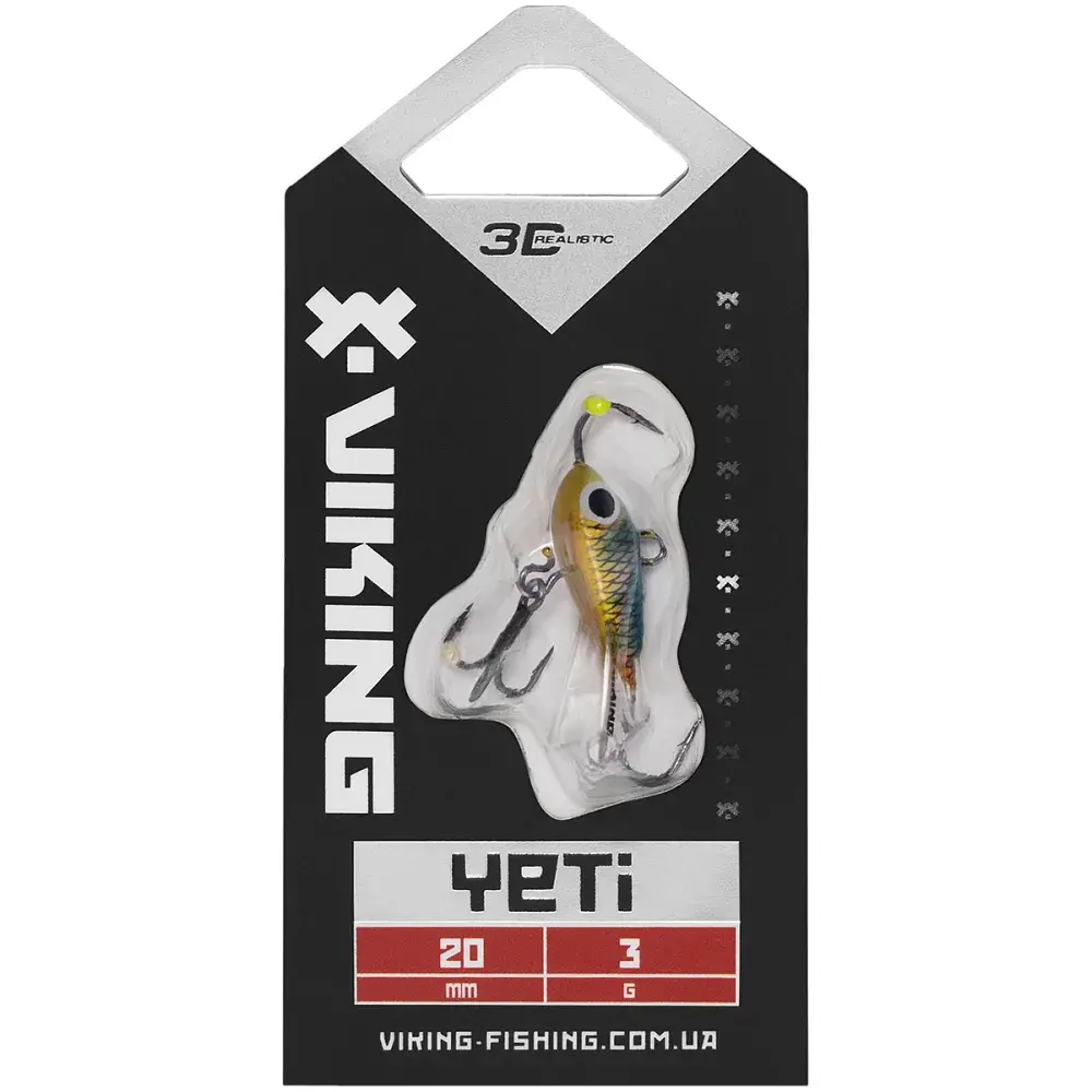 Балансир Viking Fishing Yeti Ice Jig 20mm 3.0g #23 Smelt - фото 2