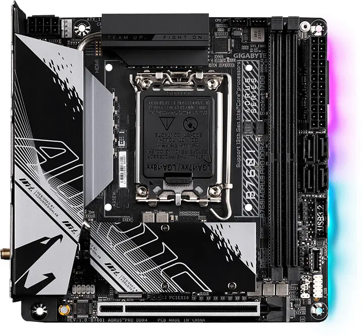 Материнская плата Gigabyte B760I AORUS PRO DDR4 - фото 2
