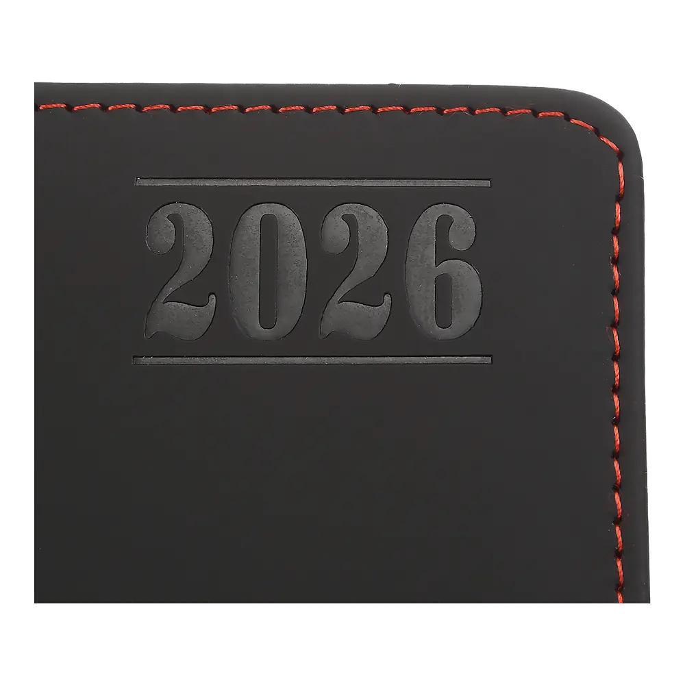Ежедневник датированный Buromax Triumph 2026 A5 искусственная кожа/поролон красный (BM.21104-05) - фото 5