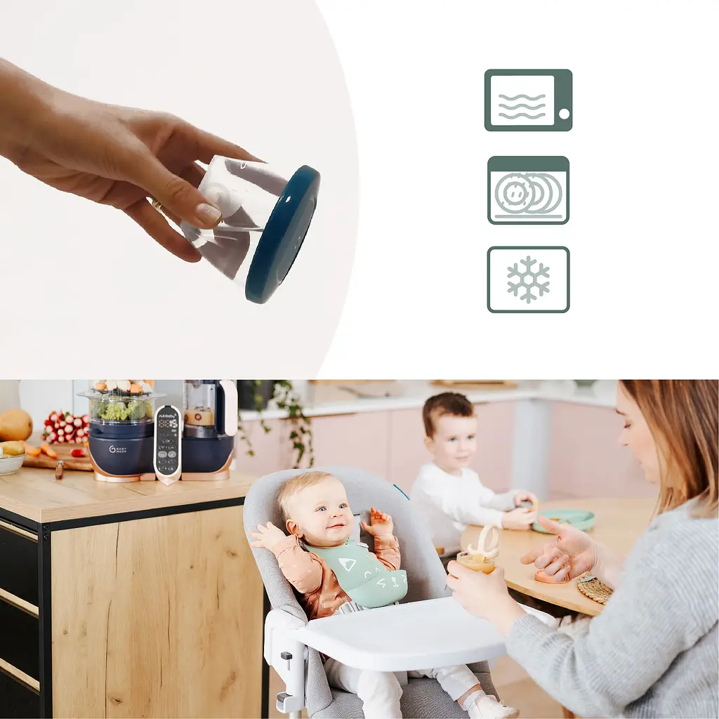 Набір контейнерів для їжі Babymoov Babybols 120 мл x 4 шт. (A004307) - фото 5