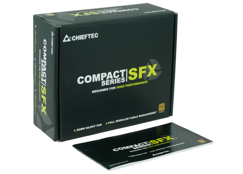 БЖ 450W Chieftec CSN-450C COMPACT SFX 80mm, 80+ GOLD, Modular, Retail Box - фото 4
