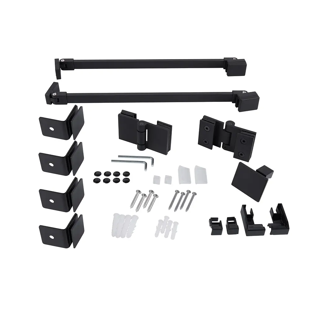 Душова кабіна Qtap Capricorn BLA10128RC6 120x80 см, скло Clear 6 мм, покриття CalcLess без піддона, Чорний, Універсальна, прозорий - фото 7