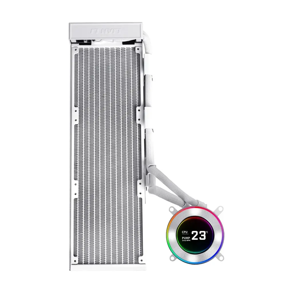 Система рідинного охолодження Lian Li HydroShift II LCD-C 360CL, White (G89.GHS2LCD36RW.00) - фото 3