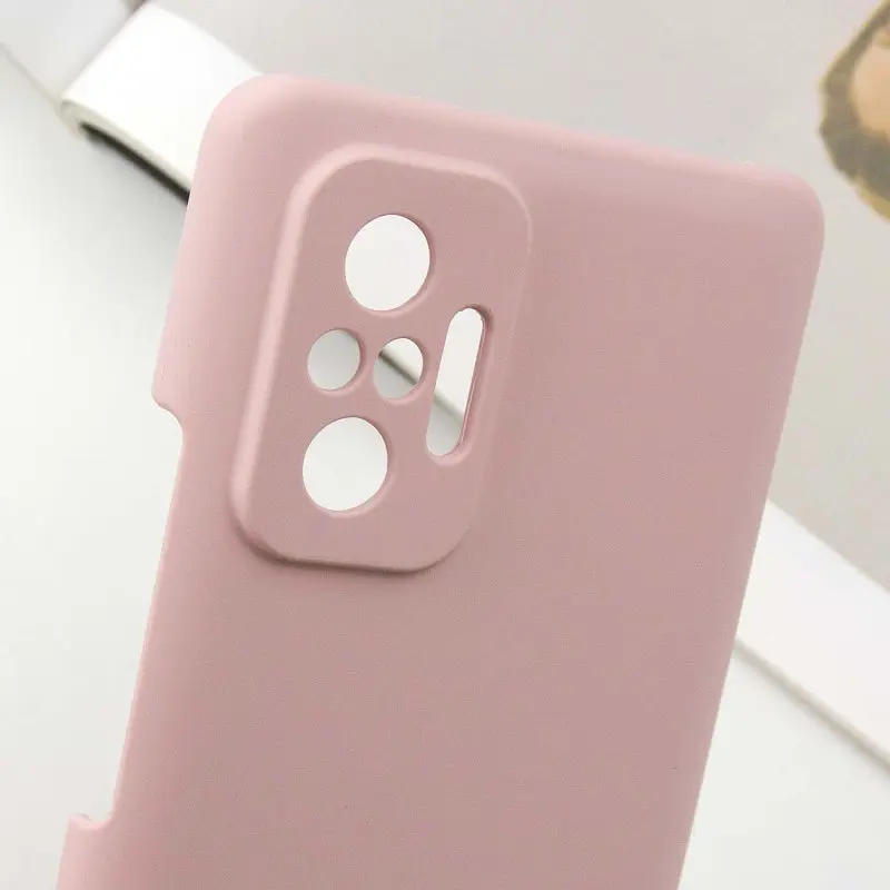 Чохол Silicone Cover Lakshmi Full Camera (AAA) для Xiaomi Redmi Note 10 Pro / 10 Pro Max Рожевий / Pink Sand - фото 4