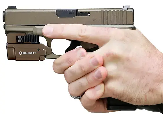 Фонарь с ЛЦВ Olight Baldr Mini Green Laser Desert Tan - фото 11