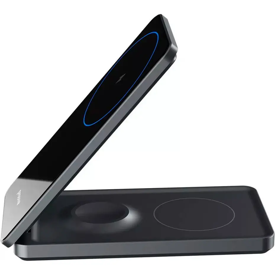 Бездротовий зарядний пристрій Proove Metal Edge 3in1 Gray [WSME15010001] [99876] - фото 3