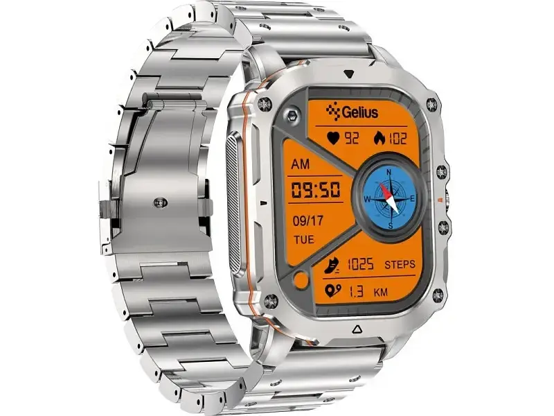 Смарт-годинник Gelius Pro GP-SW016 (Tactical Heavy) Silver Titan - фото 12