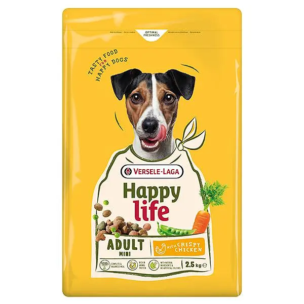 Сухий корм для собак міні та малих порід Happy Life Adult Mini with Chicken Хеппі Лайф Курка 2.5 кг