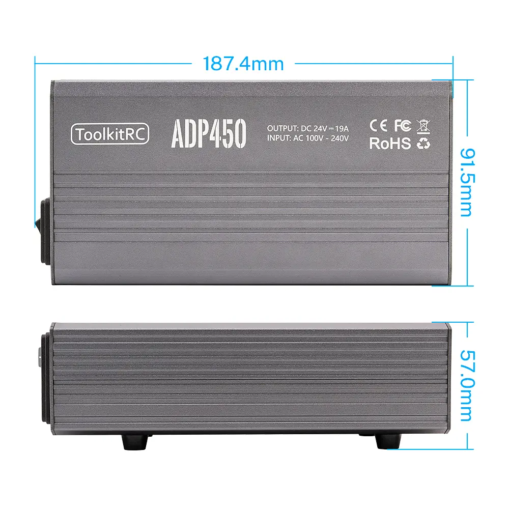 Блок живлення ToolkitRC ADP450 для зарядних пристроїв на 450W - фото 7