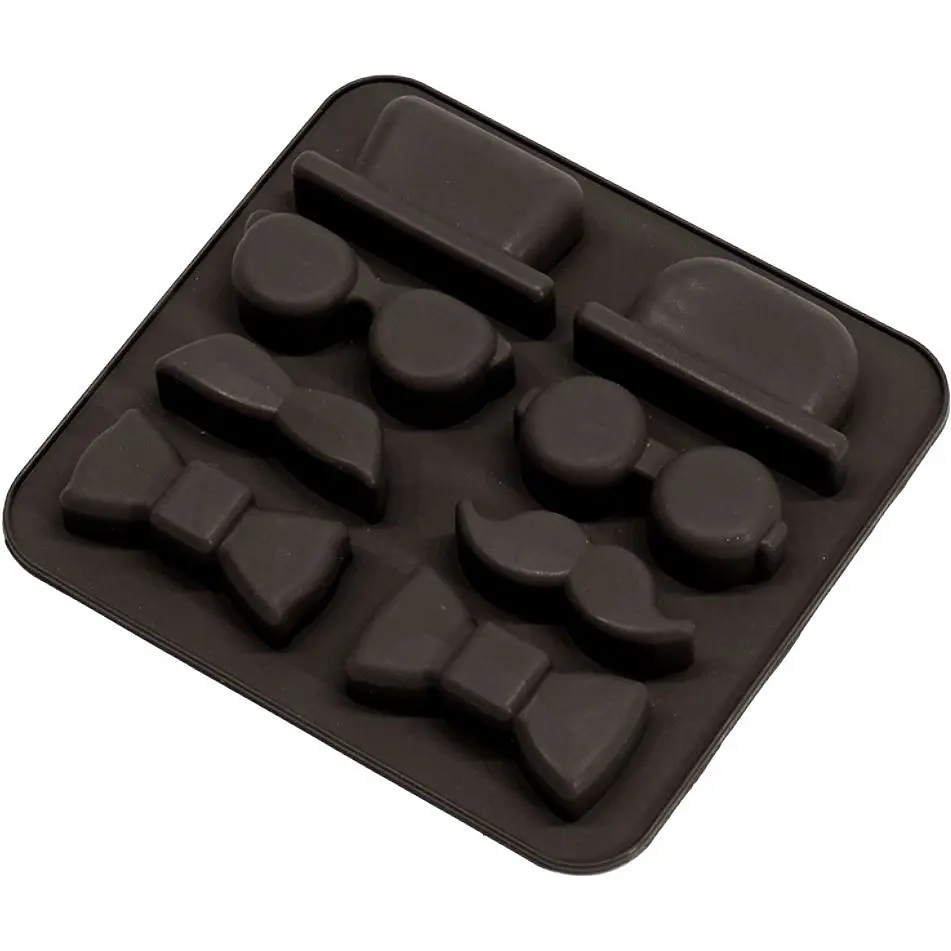 Форма силиконовая Mys Silicone для льда Детектив коричневая 14х13х2 см (48808) - фото 3