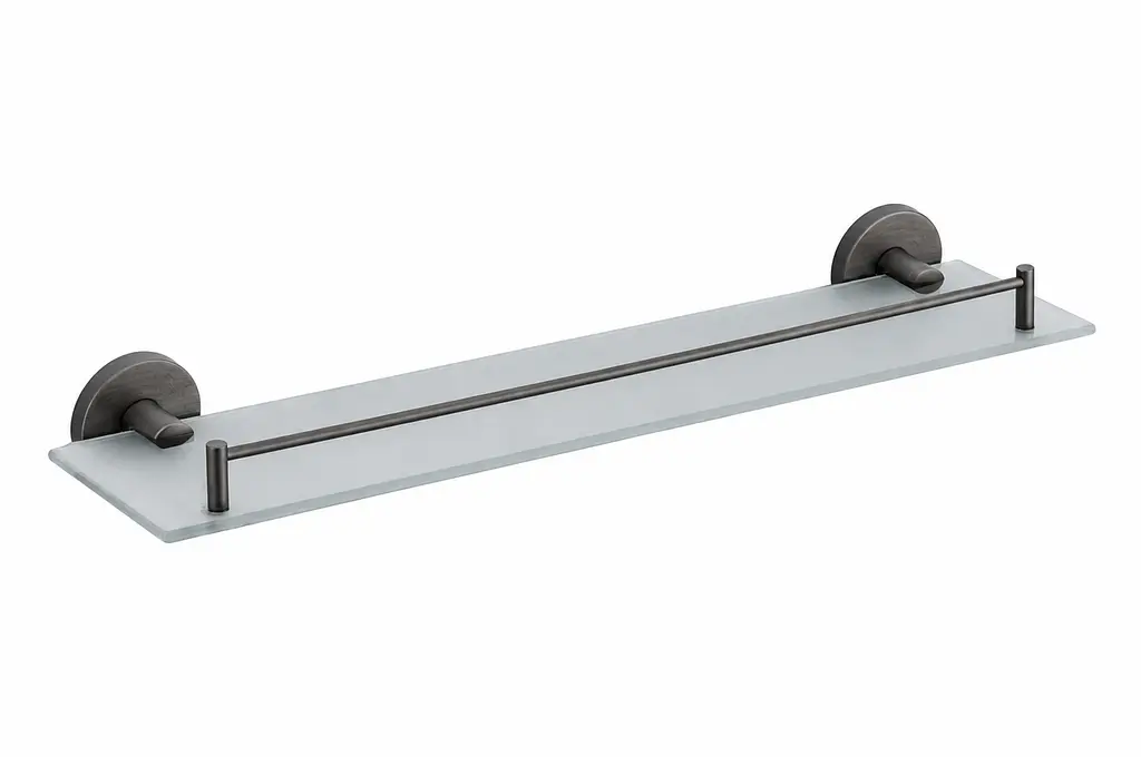 Скляна полиця VBI Venus 52x12 см graphite VBI-040009GR