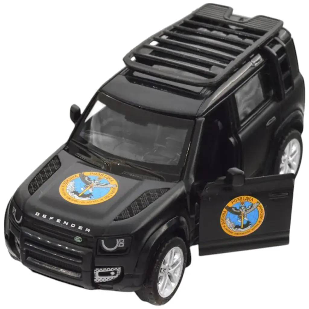 Автомодель TechnoDrive 250364M серия Шевроны Героев Land Rover Defender 110 ГУР МО - фото 5