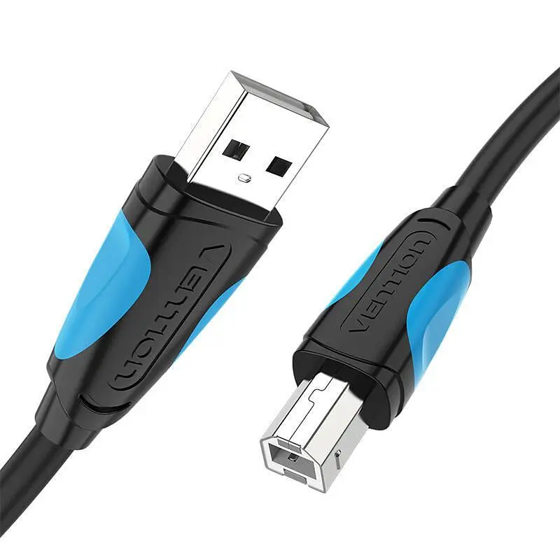 Кабель до принтеру Vention USB A Male - B Male Print 3m Black (VAS-A16-B300) - фото 3