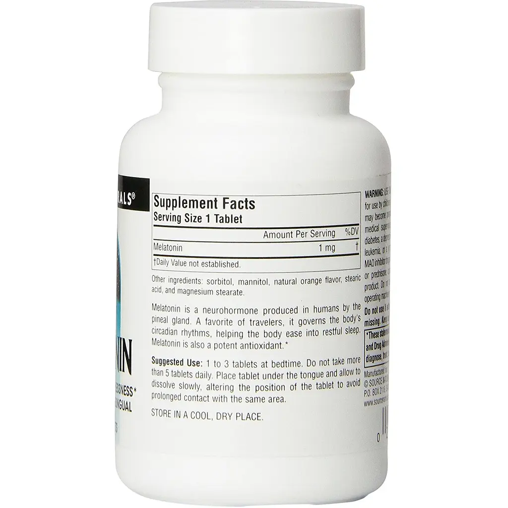 Мелатонін Source Naturals Sleep Science 1 мг 200 таблеток - фото 2