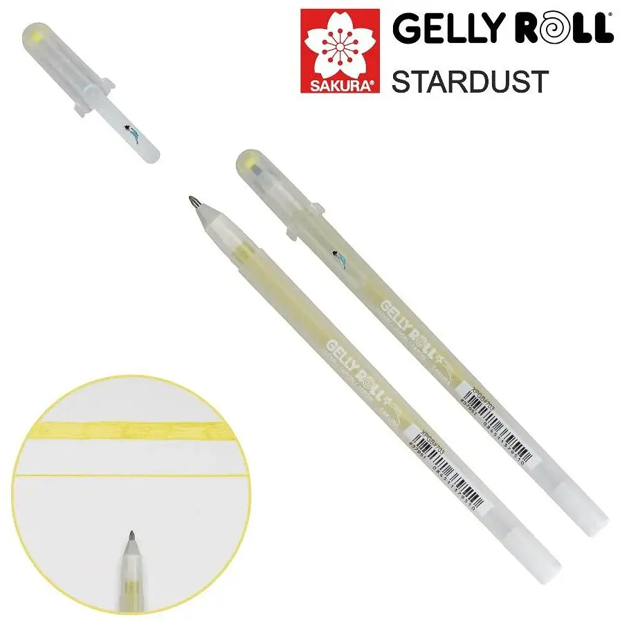 Ручка гелевая Sakura Stardust Gelly Roll Золотой - фото 2