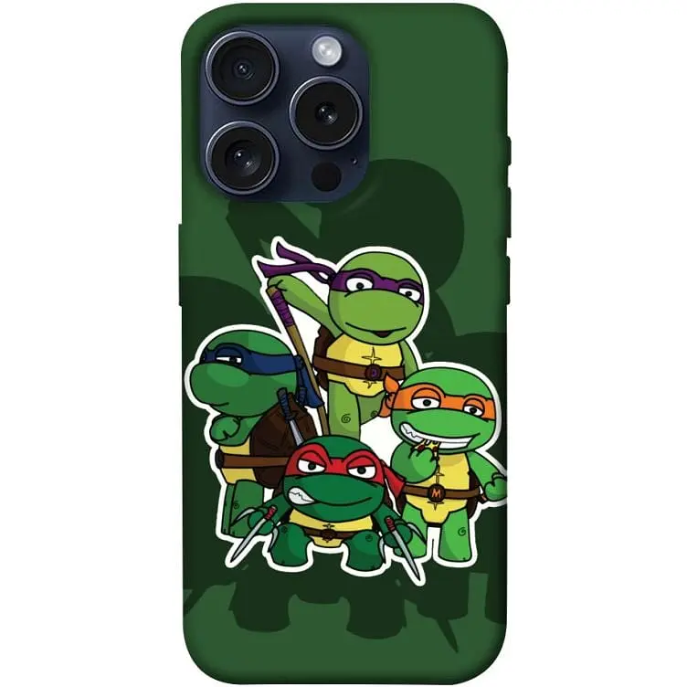 Чохол Demsky Green turtles для Apple iPhone 15 Pro (6.1)