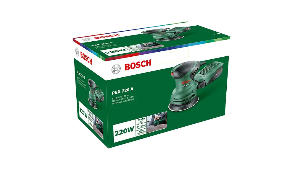 Шлифмашина эксцентриковая PEX 220 A 200Вт Bosch teh0025452 - фото 5