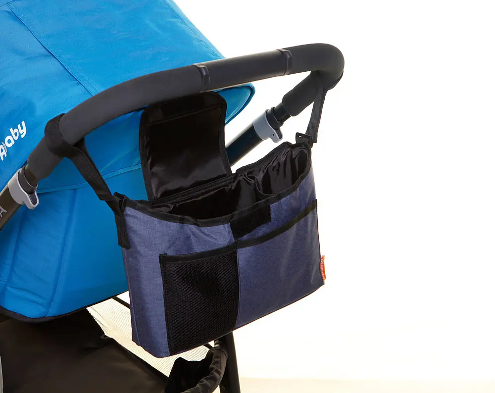 Сумка-органайзер на коляску DreamBaby On-The-Go Blue Denim, синя (F2256) - фото 4