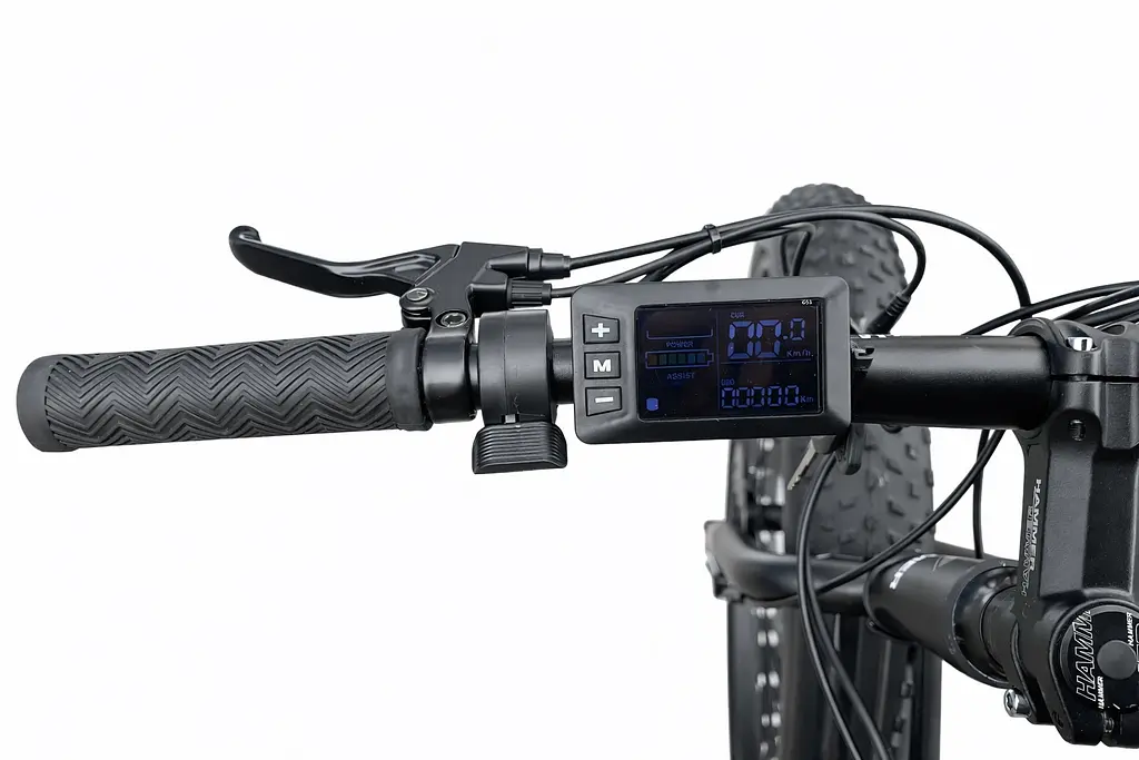 Электровелосипед Hammer Fatbike 26" (1000W 48V 21Ah) Черно-красный - фото 3