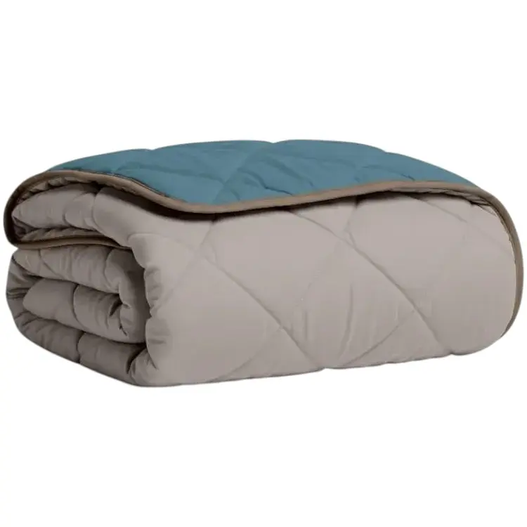Покривало Cosas TAUPE STONE 200х230 см стьобане двостороннє на ліжко та диван (Blanket_84Quartz_68Sky_kt_15Espresso_200x230)