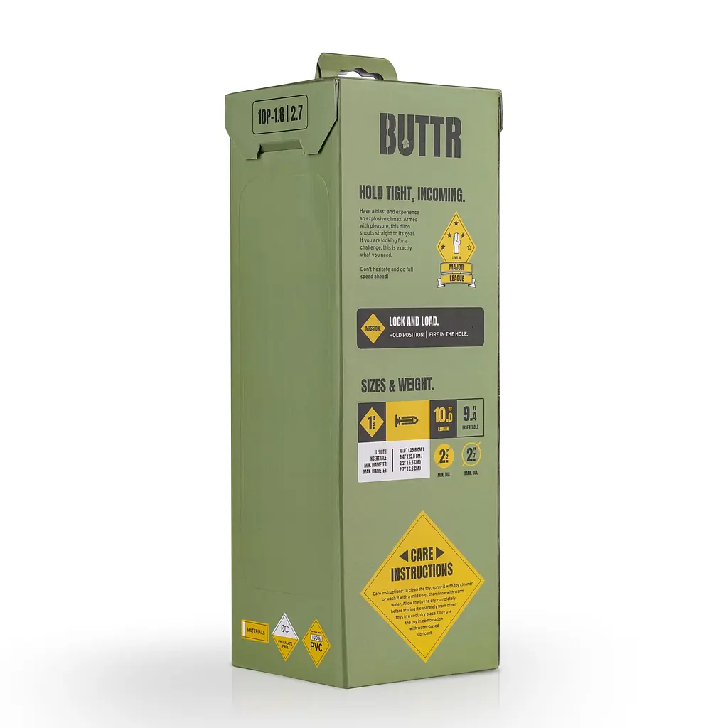 Анальна пробка Buttr Major League 10 Pounder 25.5 см (чорний) - фото 6