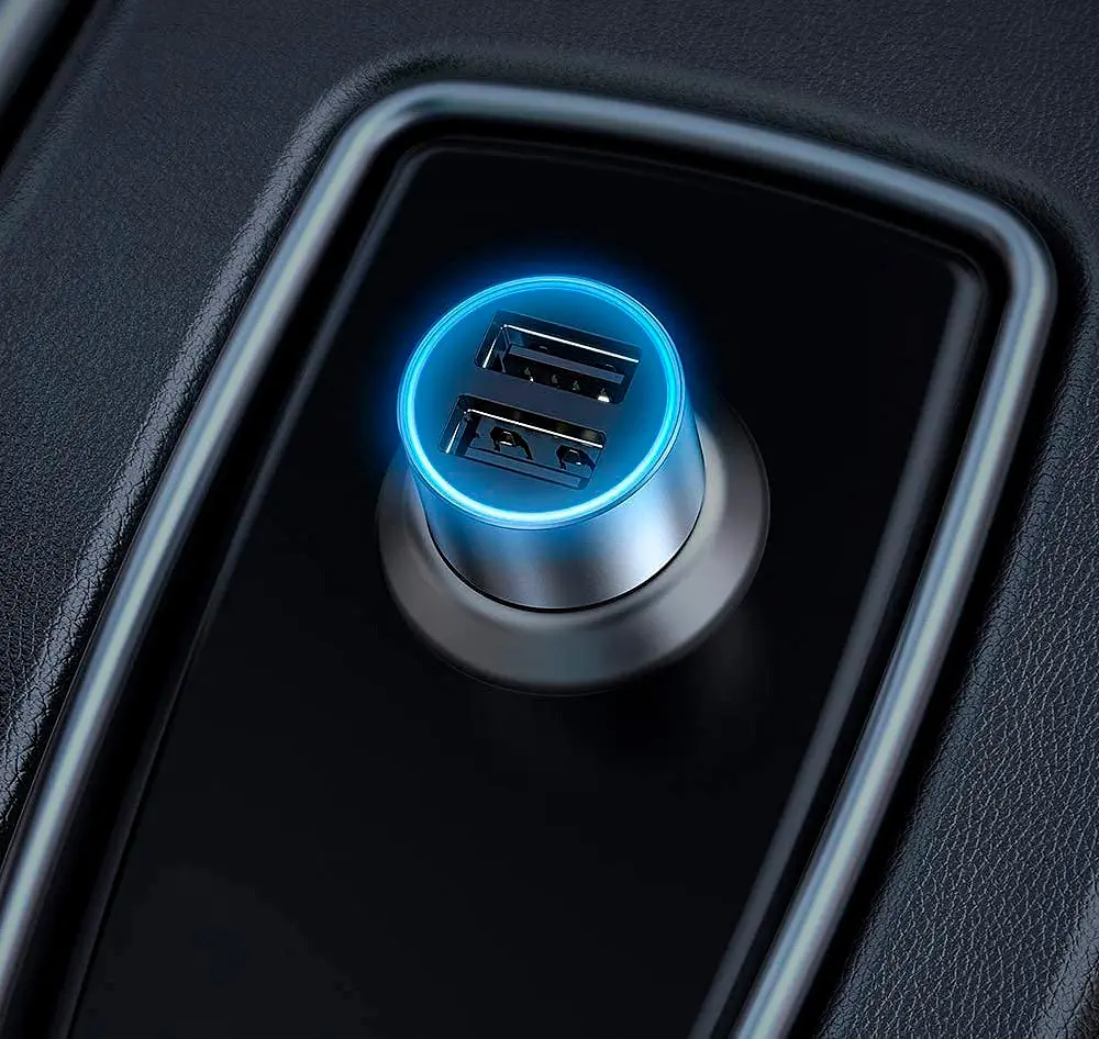 Автомобільний зарядний пристрій Ugreen CD130 Dual USB Car Charger 24W 2.4A Gray [50592] [99318] - фото 3