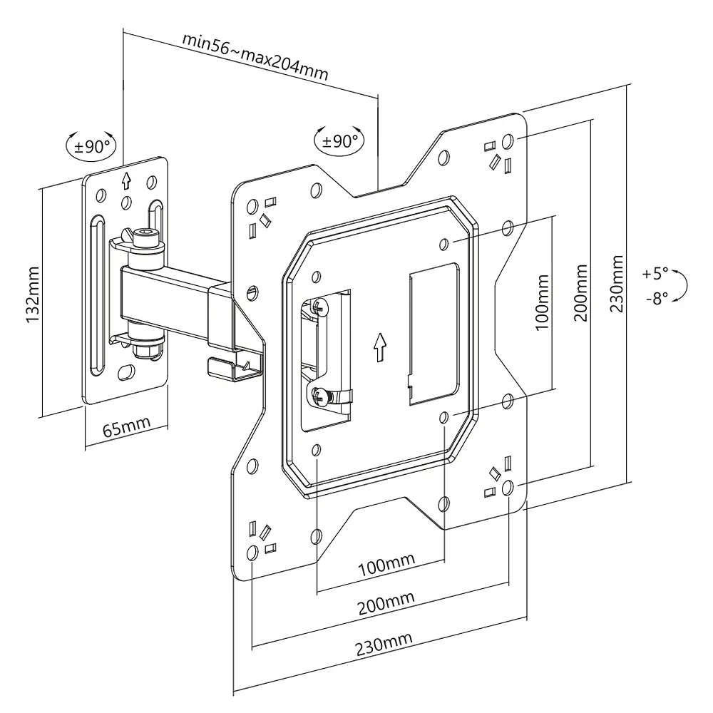Кронштейн ITech LCD522B 23"-42" - фото 10
