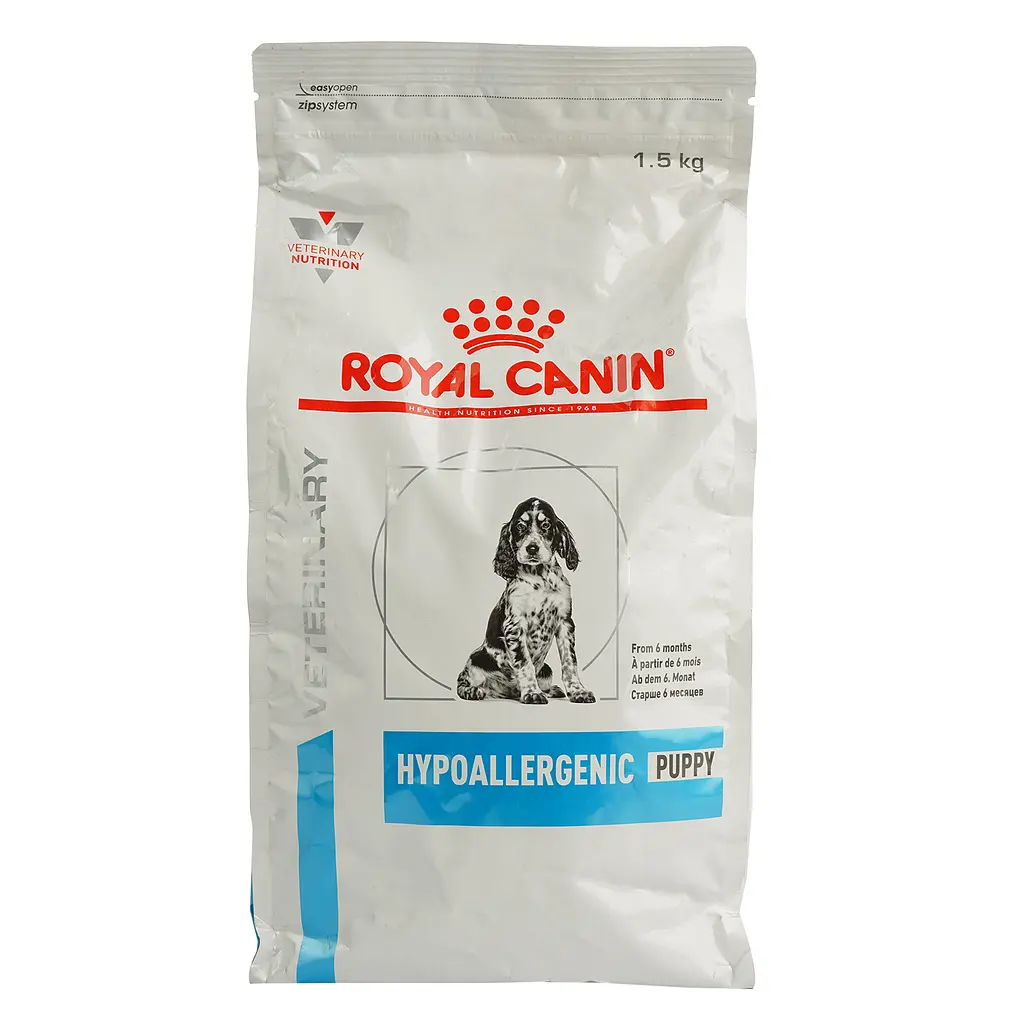 Сухий корм для цуценят Royal Canin Hypoallergenic Puppy при харчовій непереносимості та алергічних реакціях 1.5 кг - фото 2