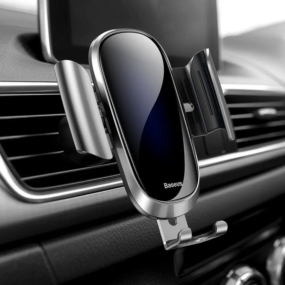Автомобільний утримувач Baseus Future Gravity Car Mount SUYL-WL0S Сріблястий (1061821172) - фото 8