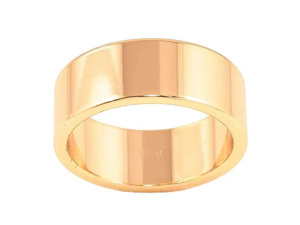 Обручка XUPING Позолота 18K "Американка 8мм" (350632) р.22 - фото 2