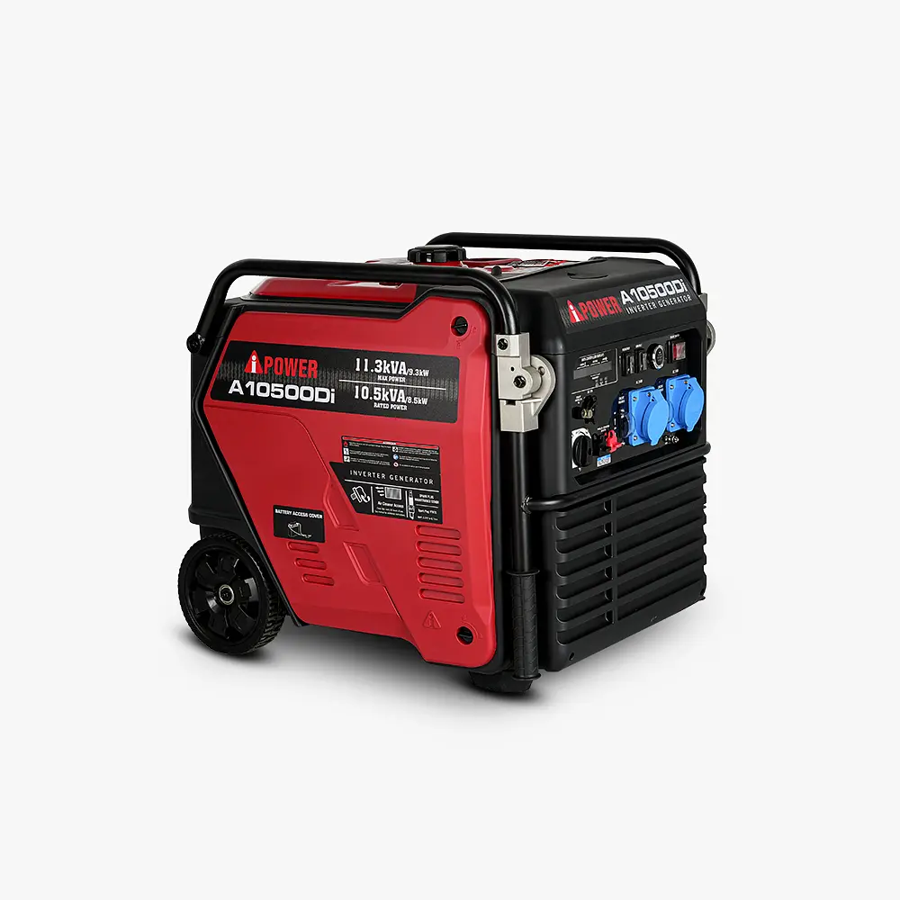 Інверторний Бензиновий Генератор iPower A10500Di (8.5–9.3 кВт) Електростартер, Колеса, Закритий корпус - фото 3