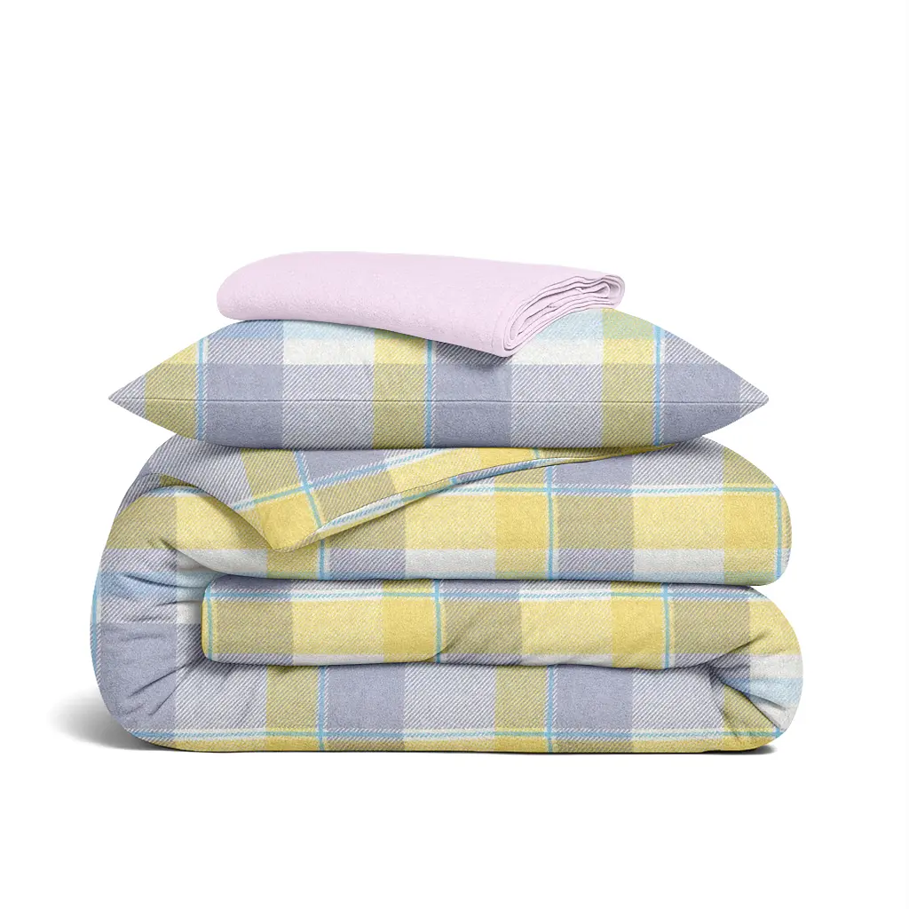 Дитяча постільна білизна фланель в ліжечко SUNRISE TARTAN COSAS (4822052500415)